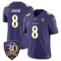 Men's Baltimore Ravens Limited 30th Season Jersey - All Stitched