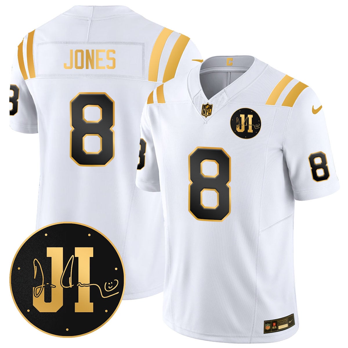 Men's Indianapolis Colts Limited 2025 Jersey - Memorial Patch for Jim Irsay - All Stitched