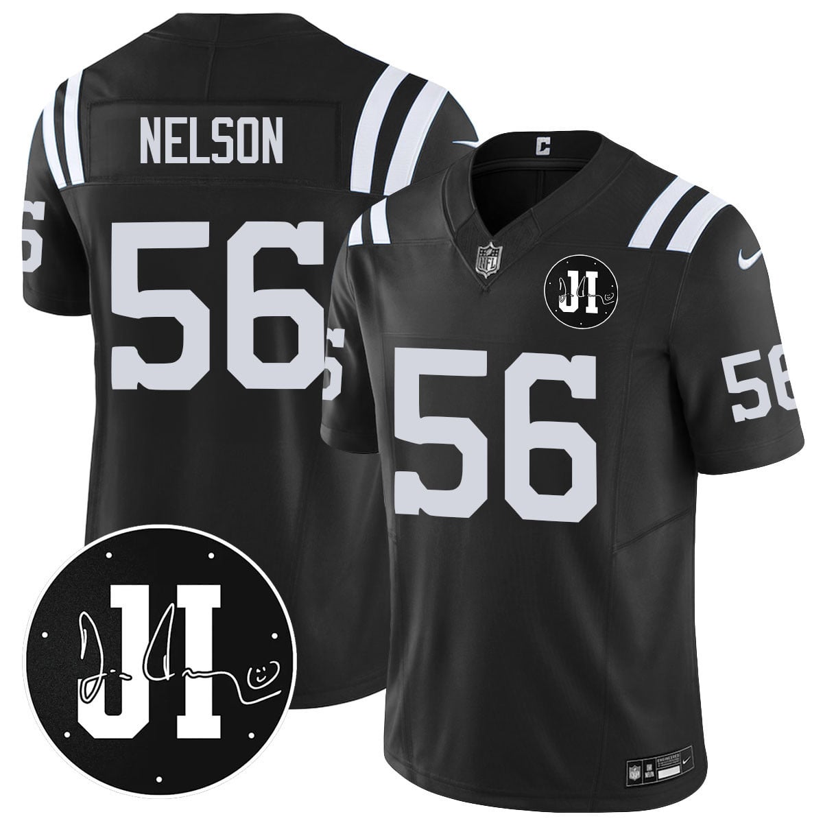 Men's Indianapolis Colts Limited 2025 Jersey - Memorial Patch for Jim Irsay - All Stitched