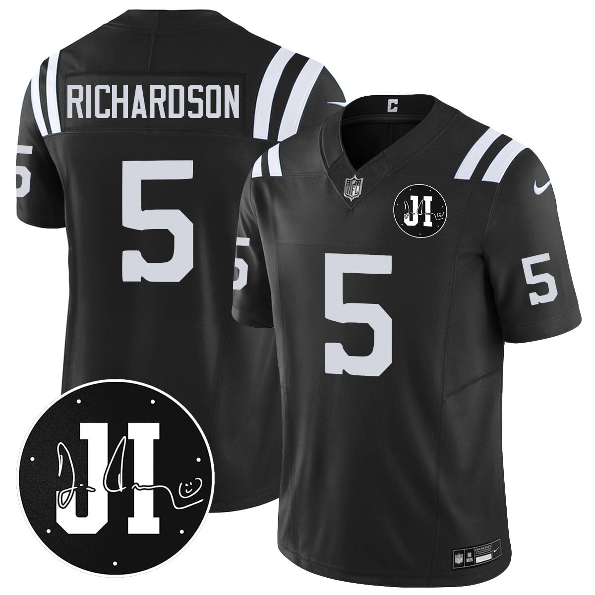 Men's Indianapolis Colts Limited 2025 Jersey - Memorial Patch for Jim Irsay - All Stitched