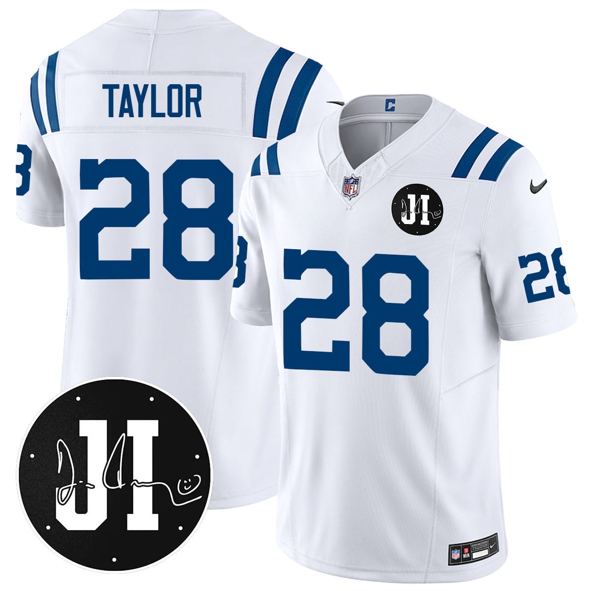 Men's Indianapolis Colts Limited 2025 Jersey - Memorial Patch for Jim Irsay - All Stitched