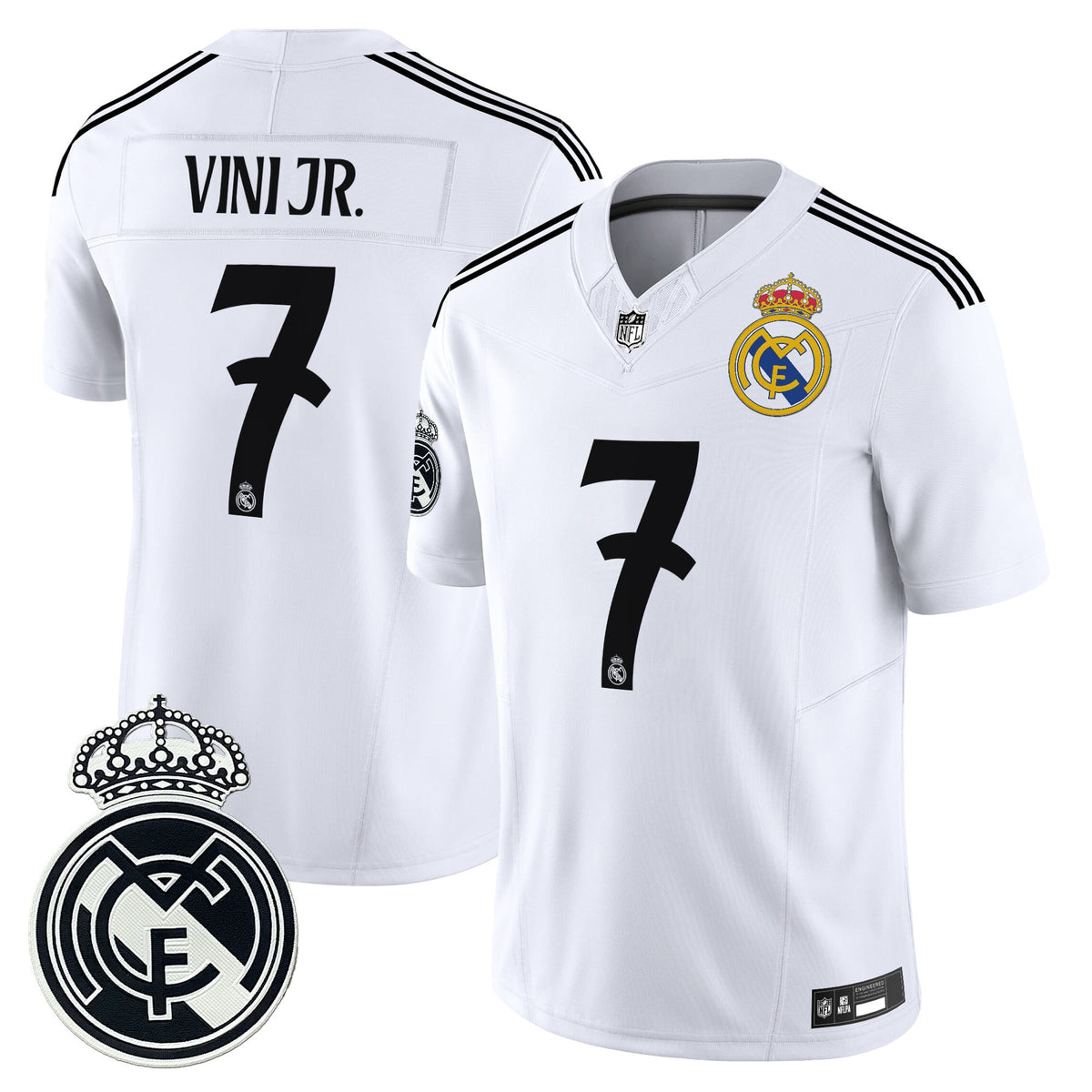 Real Madrid 2025 Soccer x Football Vapor Limited Jersey - All stitched