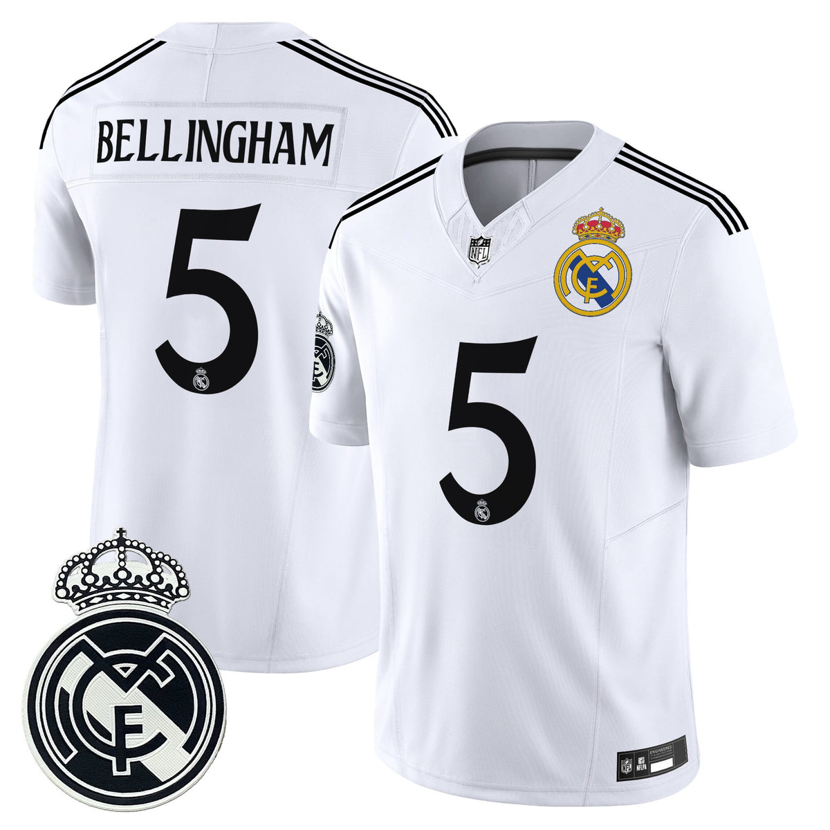 Real Madrid 2025 Soccer x Football Vapor Limited Jersey - All stitched