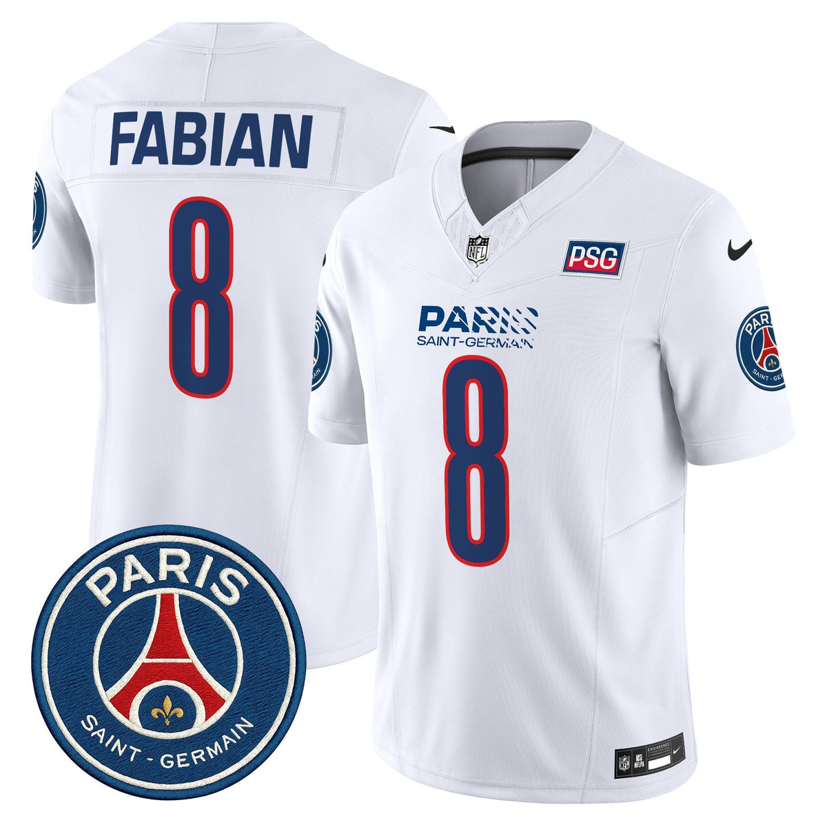 Men's Paris Saint-Germain 2025 Soccer x Football Vapor Limited Jersey - Stitched
