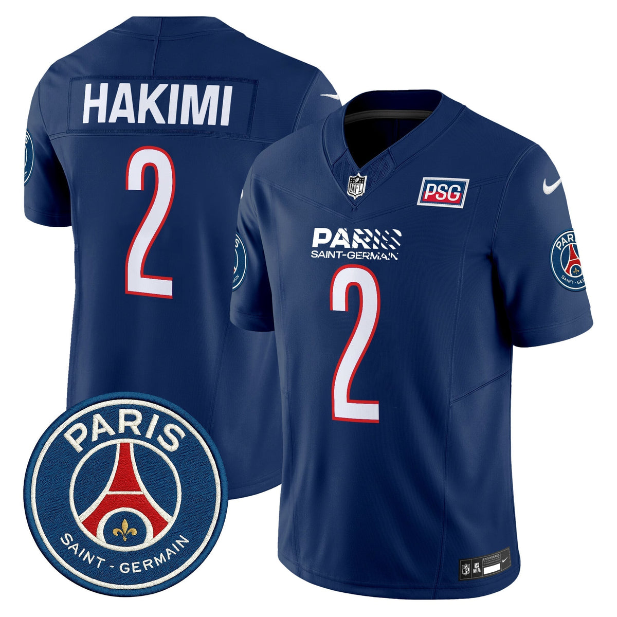 Men's Paris Saint-Germain 2025 Soccer x Football Vapor Limited Jersey - Stitched