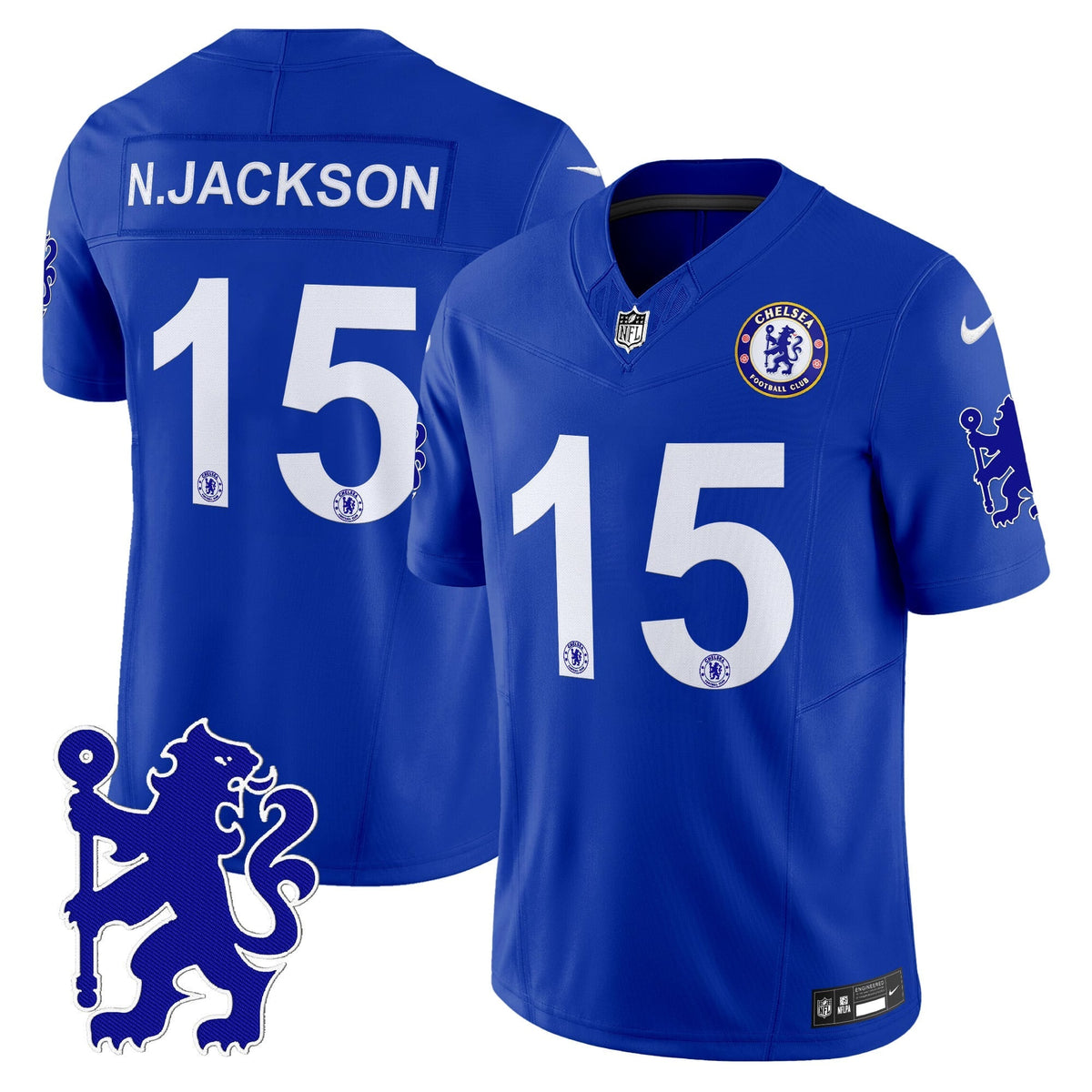 Men's Chelsea 2025 Soccer x Football Vapor Limited Jersey - All stitched
