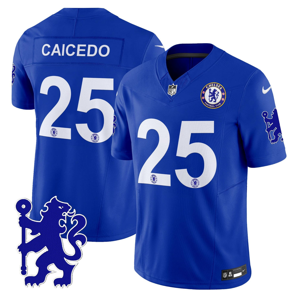 Men's Chelsea 2025 Soccer x Football Vapor Limited Jersey - All stitched