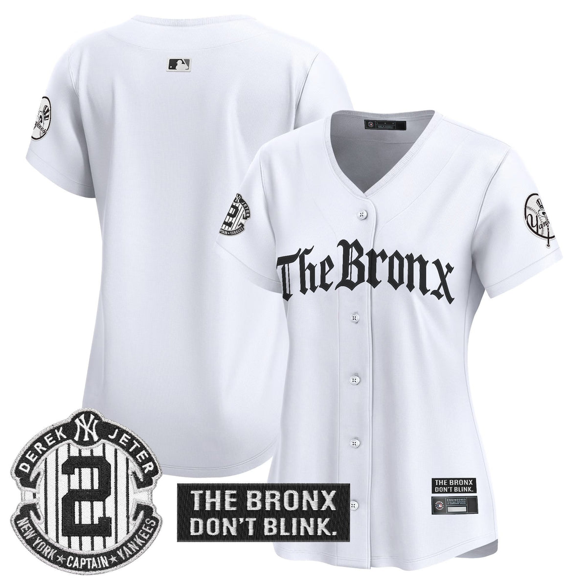 Women's Yankees 'The Bronx - Gothic Ink Drop Edition' Vapor Premier Limited Jersey - All Stitched