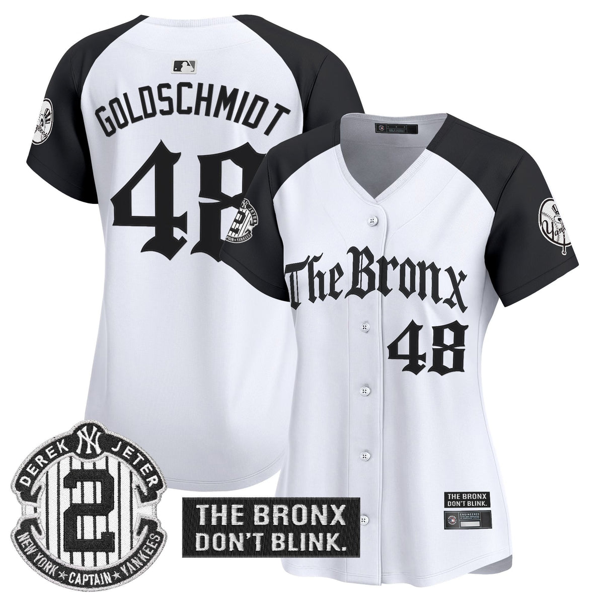 Women's Yankees 'The Bronx - Gothic Ink Drop Edition' Vapor Premier Limited Jersey - All Stitched