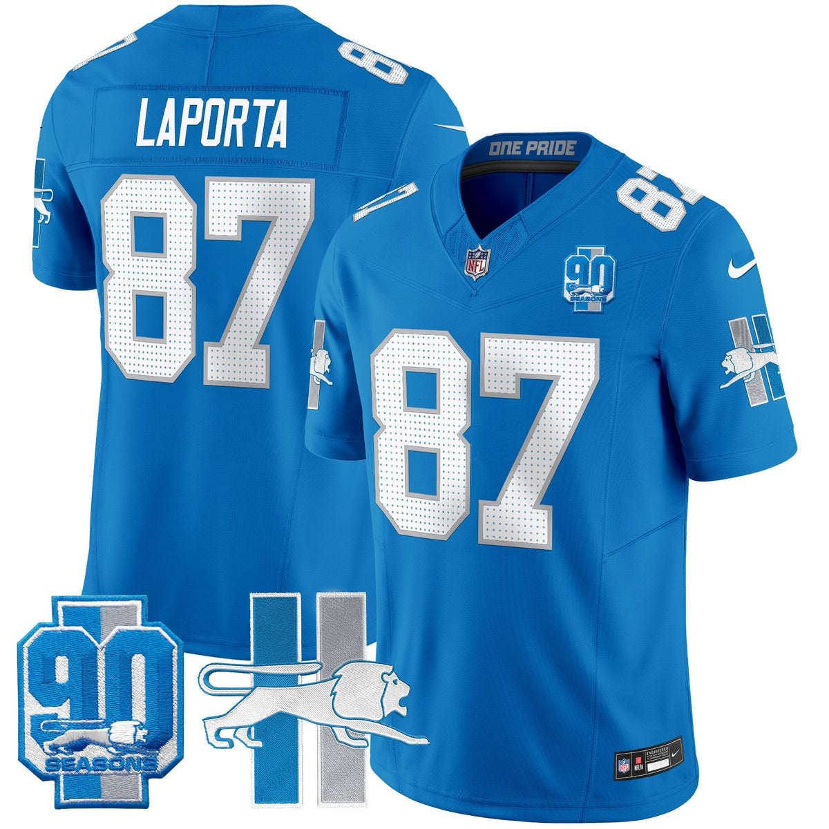 Men's Detroit Lion 1946 Throwback Vapor Limited Jersey - All Stitched