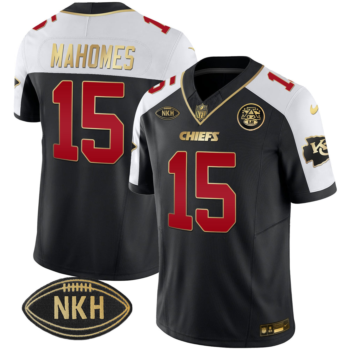 Men's Chiefs NKH Patch 2023 Vapor Limited Jersey - All Stitched