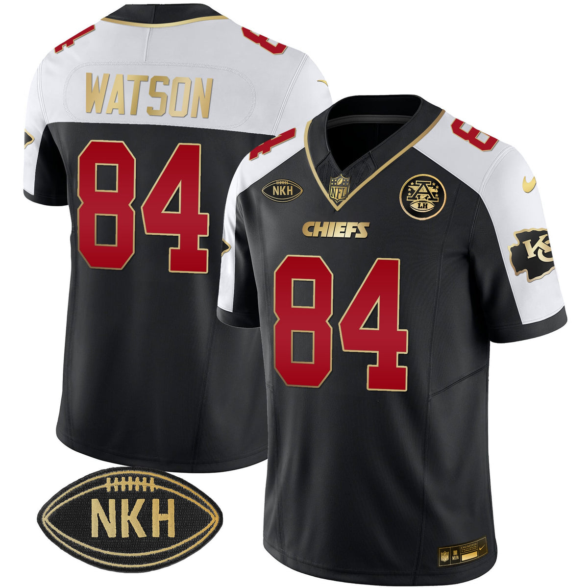 Men's Chiefs NKH Patch 2023 Vapor Limited Jersey - All Stitched