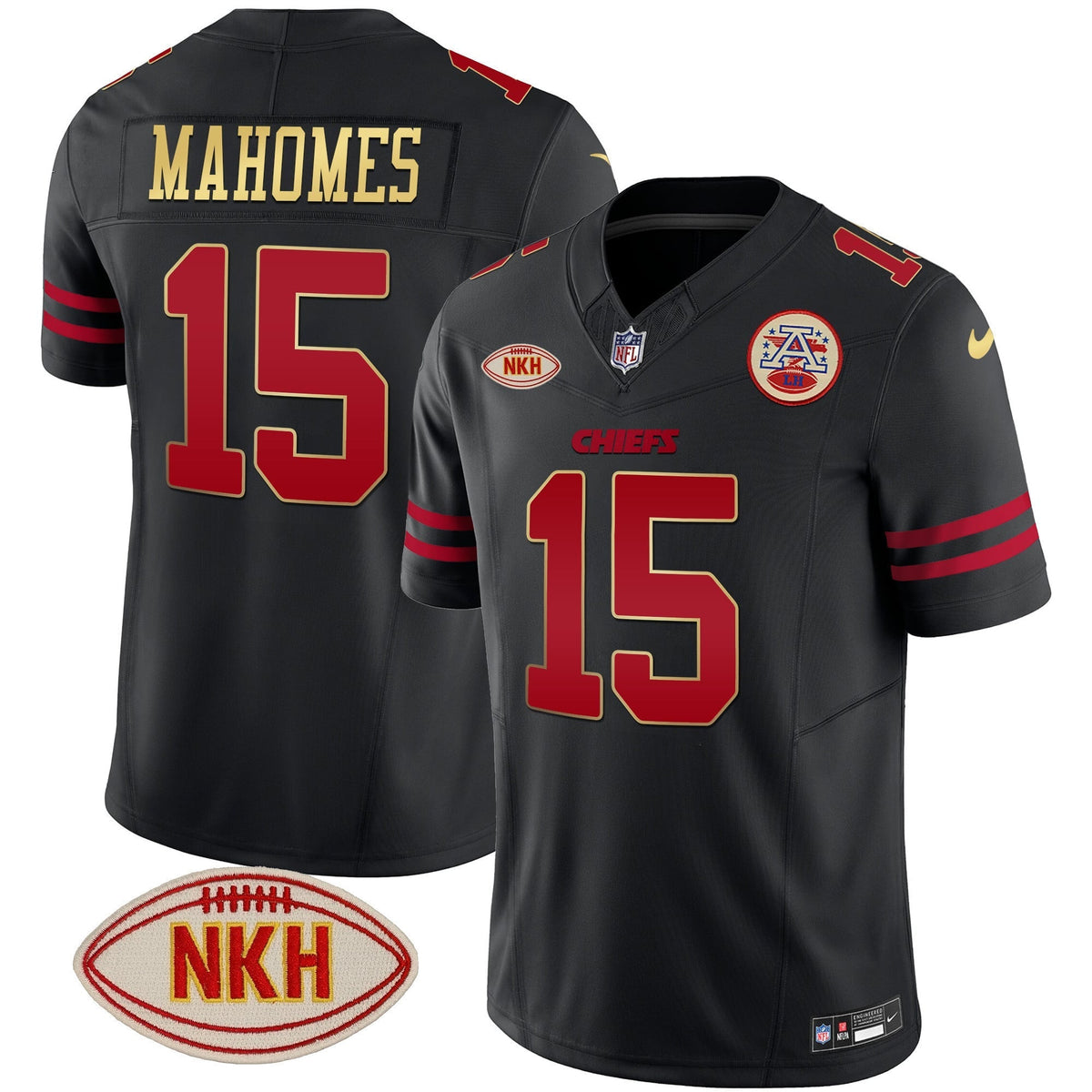 Men's Chiefs NKH Patch 2023 Vapor Limited Jersey - All Stitched