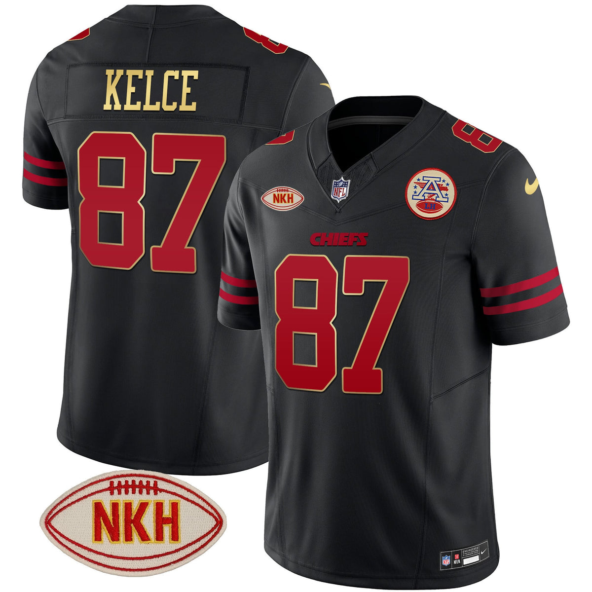 Men's Chiefs NKH Patch 2023 Vapor Limited Jersey - All Stitched