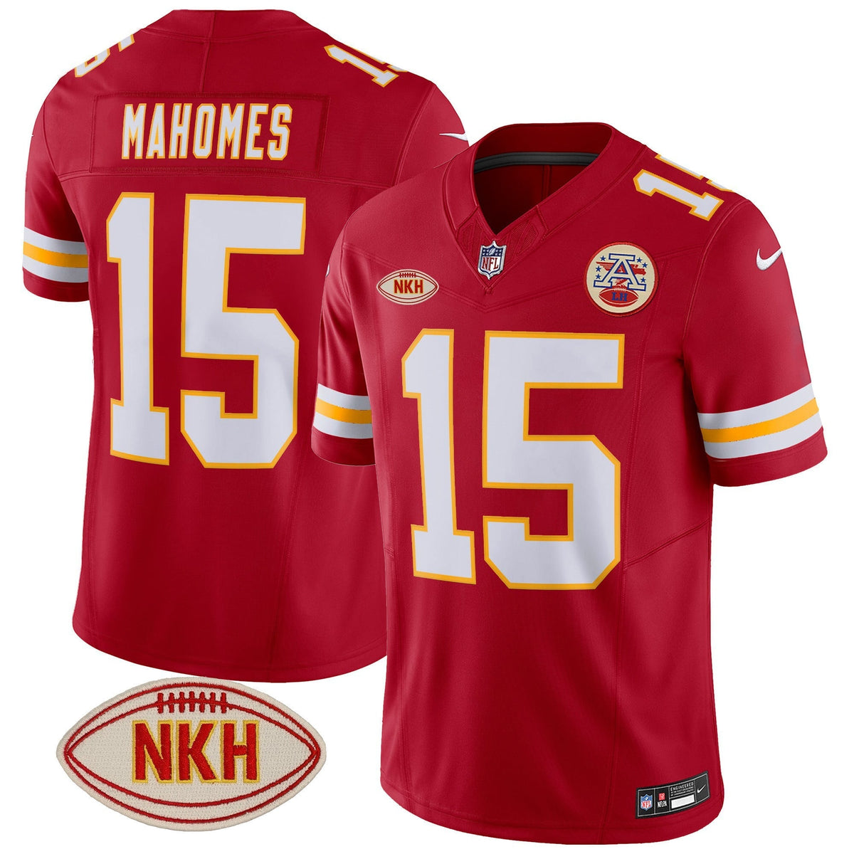 Men's Chiefs NKH Patch 2023 Vapor Limited Jersey - All Stitched