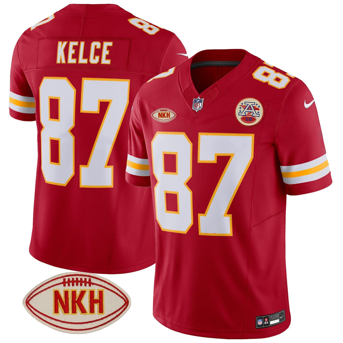 Men's Chiefs NKH Patch 2023 Vapor Limited Jersey - All Stitched
